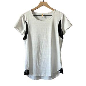 Women's M Lucy T-Shirt White/Black Short Sleeve Round Neck Breathable Sport